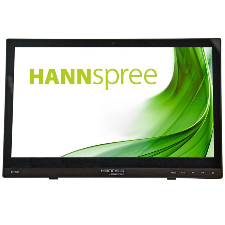 Hannspree HT161HNB 15.6" Touchscreen Monitor HD 1366 x 768 60 Hz TFT Black