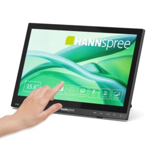 Hannspree HT165HPB 15.6" Full HD IPS LCD Touchscreen Monitor with Speakers, Black