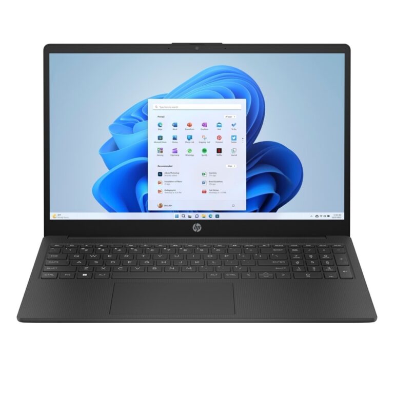 HP 15-fc0045na Laptop 15.6 Inch Full HD 1080p Screen AMD Ryzen 3 7320U 8GB RAM 256GB SSD Windows 11 Home Jet Black