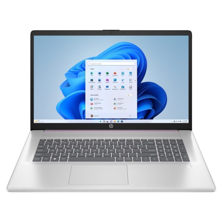 HP 17.3 Inch Laptop, Full HD, AMD Ryzen 3-7320U, 8GB RAM, 512GB SSD, Radeon Graphics, Windows 11 Home, Natural Silver