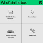 HP 24-cr0063na 23.8" Full HD All-in-One PC - Intel Core i3-N300 - 8GB RAM - 256GB NVMe SSD - White
