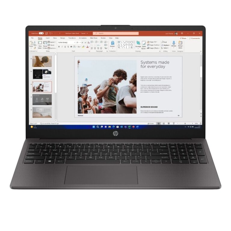 HP 255 G10 15.6 Inch Full HD Laptop, AMD Ryzen 3 7330U, 8GB RAM, 256GB SSD, Windows 11 Home