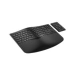 HP 965 Ergonomic Wireless Keyboard Full-size Membrane RF and Bluetooth Black