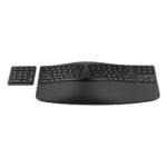 HP 965 Ergonomic Wireless Keyboard Full-size Membrane RF and Bluetooth Black