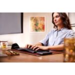 HP 965 Ergonomic Wireless Keyboard Full-size Membrane RF and Bluetooth Black