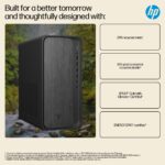 HP OmniDesk M02-0003na Tower PC - Ryzen 7 8700G (5.1 GHz, 8 Cores), 16GB DDR5 5200MHz, 2TB NVMe PCIe 4.0 SSD, Win 11 Home, Black