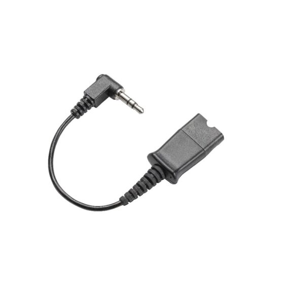 HP Poly 3.5mm to QD Cable 3M Black for EncorePro 300, 500, and 700 Series Headsets