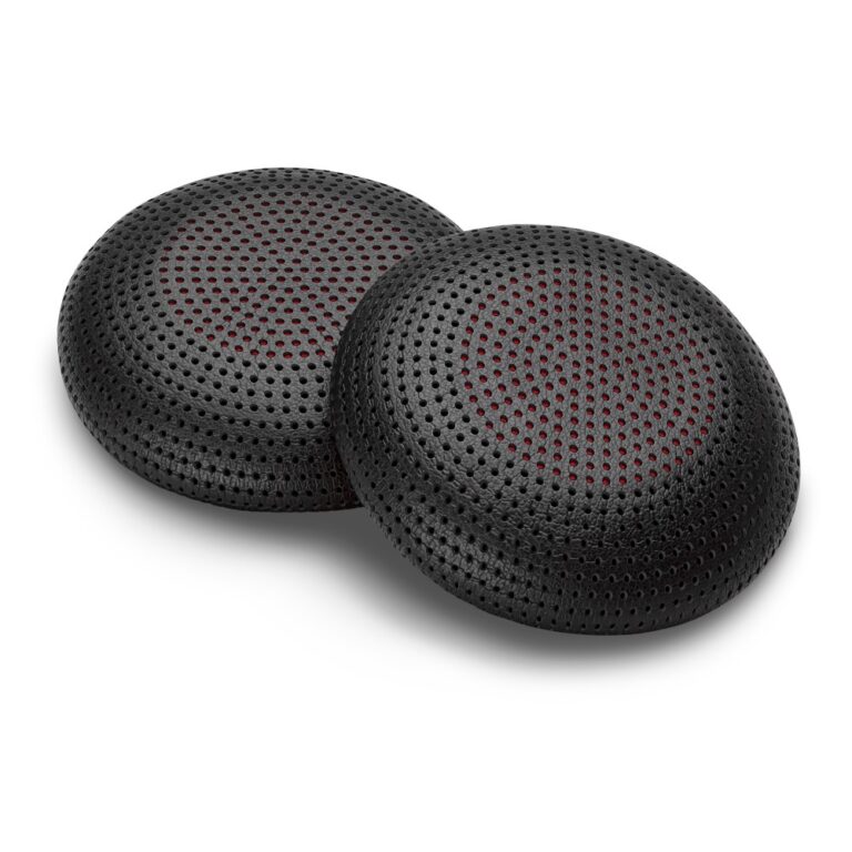 HP Poly Blackwire 3200 Leatherette Ear Cushions (2 Pieces) for Blackwire 3200 Headsets, Black