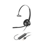 HP Poly EncorePro 310 Monaural USB-A Headset with Noise-Cancelling Boom Microphone, Black