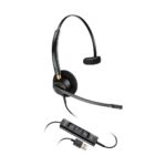 HP Poly EncorePro 515 USB-A Wired Monaural Headset with Boom Microphone, Microsoft Teams Certified, Black