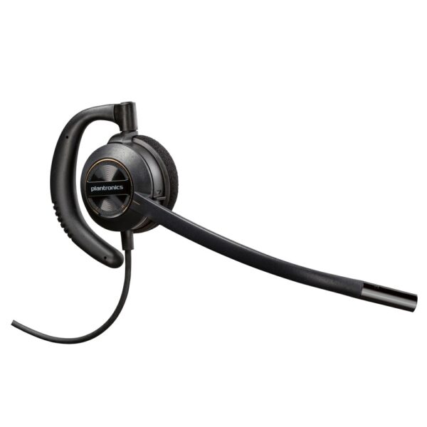 HP Poly EncorePro 530D Monaural Wired Headset with Boom Microphone, Black