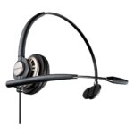 HP Poly EncorePro 710D Monaural Digital Headset, Wired, Boom Microphone, Black