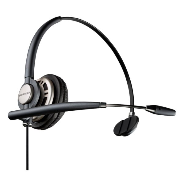 HP Poly EncorePro 710D Monaural Digital Headset, Wired, Boom Microphone, Black
