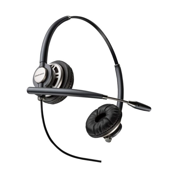 HP Poly EncorePro 720D Binaural Headset, Wired, Boom Microphone, Quick Disconnect, Black