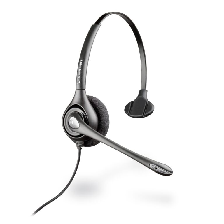 HP Poly H251N Supraplus Monaural Wired Headset with Microphone and Pouch