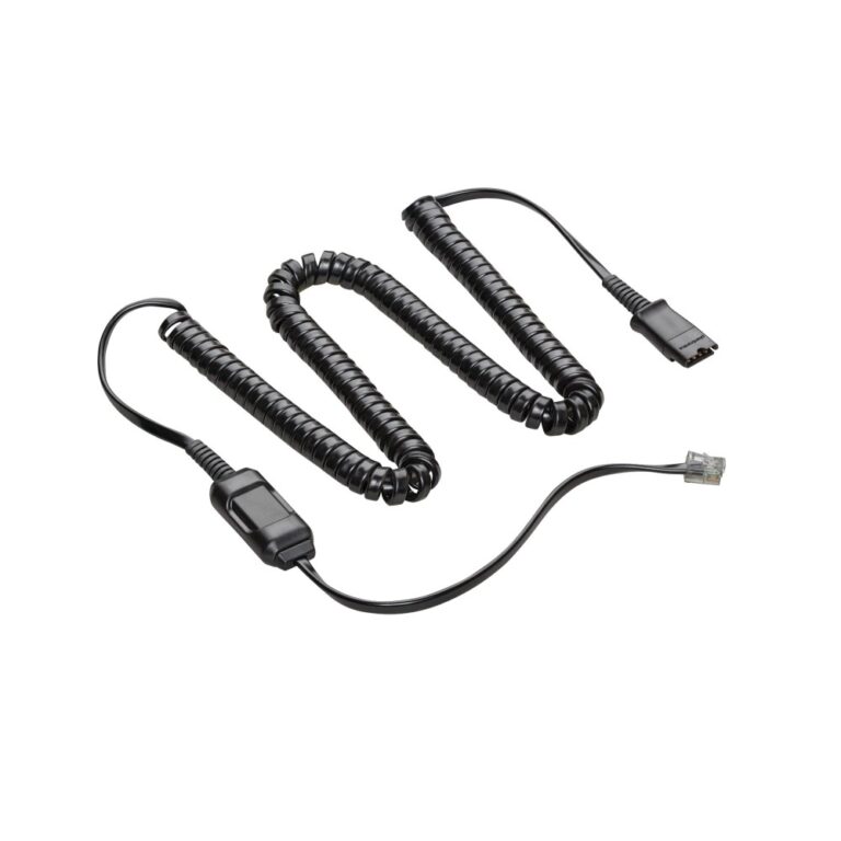 HP Poly HIC-10 Direct Connect Cable Quick Disconnect to RJ-9 Black