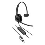HP Poly Mission 415 Monaural USB Wired Headset Black