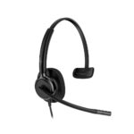HP Poly Mission 415 Monaural Wired Headset with Microphone, USB-C, USB-A Adapter, Black