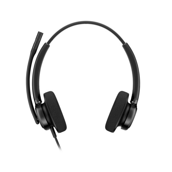 HP Poly Mission 425 Classic Wired Stereo Headset with USB-C Adapter, Black