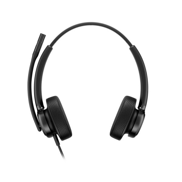 HP Poly Mission 425 Stereo Wired Headset with Microphone, USB-A, Black