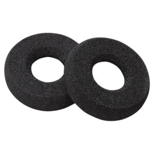 HP Poly Savi 7300 Leatherette Ear Cushions, Black, for Savi 7300, 2 Pieces