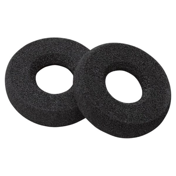 HP Poly Savi 7300 Leatherette Ear Cushions, Black, for Savi 7300, 2 Pieces