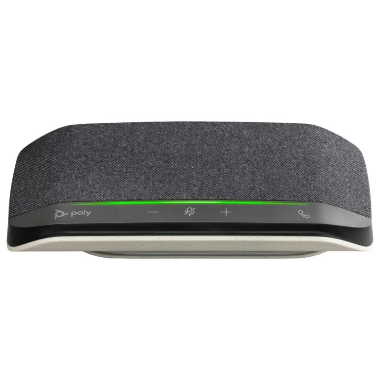HP Poly Sync 10 USB Speakerphone for PC, Wired, USB-A, 2 Microphones, Black