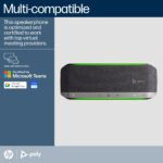 HP Poly Sync 40 Microsoft Teams Certified Speakerphone IP64 Bluetooth 5.1 USB-C Silver