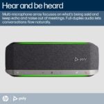 HP Poly Sync 40 Microsoft Teams Certified Speakerphone IP64 Bluetooth 5.1 USB-C Silver