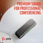 HP Poly Sync 40 Microsoft Teams Certified Speakerphone IP64 Bluetooth 5.1 USB-C Silver