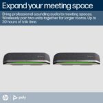HP Poly Sync 40+ USB-A/C Speakerphone for PC/Mobile, Teams Certified, Bluetooth 5.1, Silver
