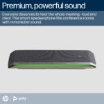 HP Poly Sync 60 Microsoft Teams Certified Speakerphone, USB/Bluetooth, Silver