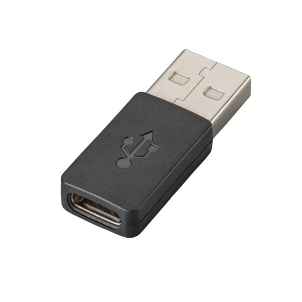 HP Poly USB-A to USB-C Adapter Cable Black