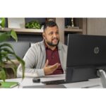HP Poly Voyager Free 60+M UC Wireless Earbuds with ANC, Built-in Mic, USB-C Adapter & Touchscreen Charge Case, Carbon Black