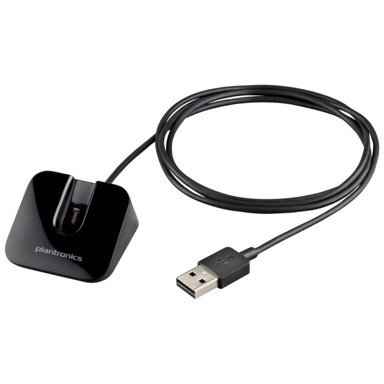 HP Poly Voyager Legend Headset Stand USB-A - Black, Compatible with Voyager Legend