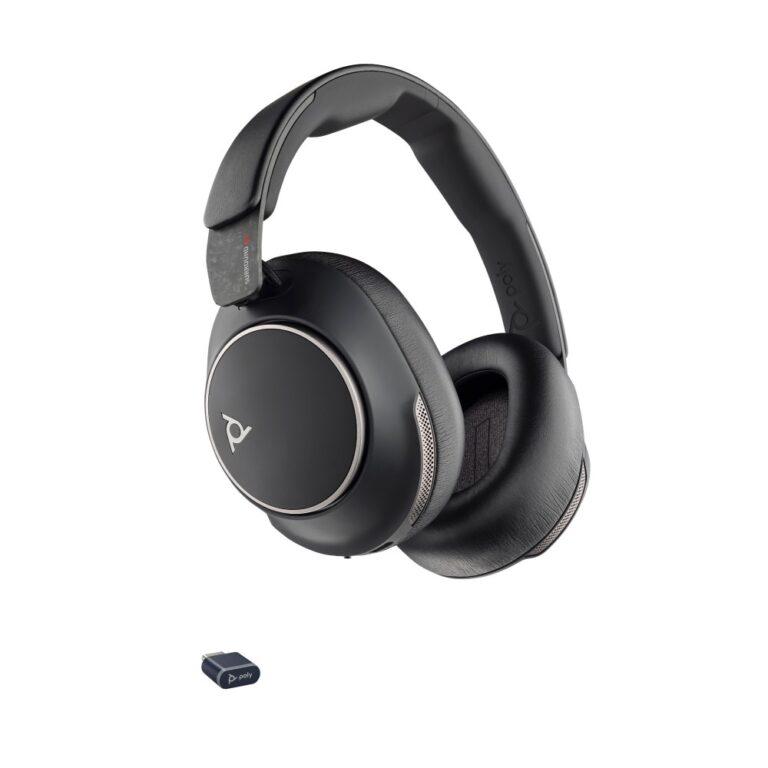HP Poly Voyager Surround 80 UC Wireless Headset with ANC, Built-in Mic, USB-C, Bluetooth 5.3 - Black