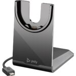HP Poly Voyager USB-C Charging Stand for Voyager Focus 2 & 4300 Headsets, Black