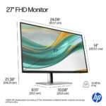 HP Series 5 Pro 27 Inch FHD IPS Monitor, 120 Hz, Black