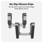Hyper HS1110GYGL Ergonomic Laptop Stand for up to 16" Laptops, Aluminium, Grey