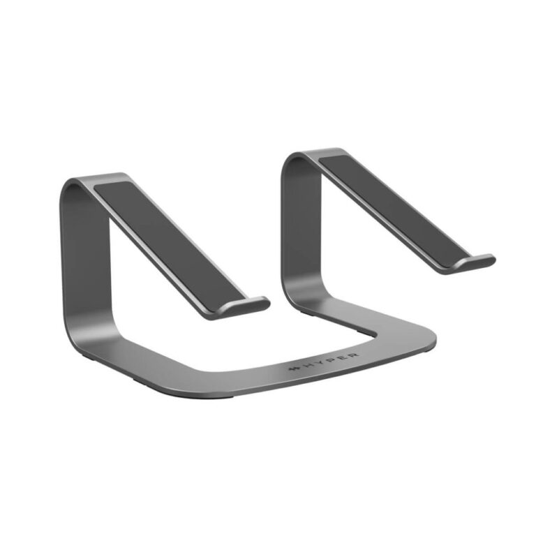 Hyper HS1110GYGL Ergonomic Laptop Stand for up to 16" Laptops, Aluminium, Grey