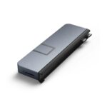 HYPER HyperDrive DUO PRO 7-in-1 USB-C Hub with HDMI 4K 60Hz, Gigabit Ethernet, 100W Power Delivery, Grey