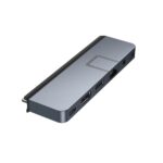 HYPER HyperDrive DUO PRO 7-in-1 USB-C Hub with HDMI 4K 60Hz, Gigabit Ethernet, 100W Power Delivery, Grey