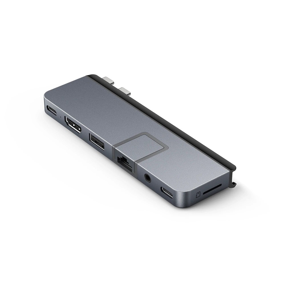 HYPER HyperDrive DUO PRO 7-in-1 USB-C Hub with HDMI 4K 60Hz, Gigabit Ethernet, 100W Power Delivery, Grey HYPER HyperDrive DUO PRO 7-in-1 USB-C Hub with HDMI 4K 60Hz, Gigabit Ethernet, 100W Power Delivery, Grey