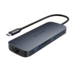 HYPER HyperDrive Next 11-Port USB-C Hub Dual 4K HDMI 140W PD Gigabit Ethernet Blue/Grey