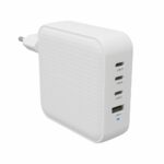 HYPER HyperJuice 100W USB-C GaN Travel Charger with 4-Port Power Delivery 3.0 & PPS - White