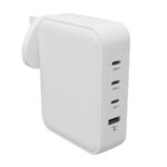 HYPER HyperJuice 145W GaN Charger - 4-Port USB-C, PD 3.1, QC 3.0, PPS, White