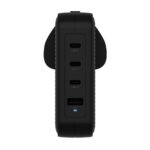 HYPER HyperJuice 145W GaN PD 3.1 USB-C Charger with 4 Ports & UK/EU/US/ANZ Plugs Black