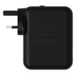 HYPER HyperJuice 145W GaN PD 3.1 USB-C Charger with 4 Ports & UK/EU/US/ANZ Plugs Black