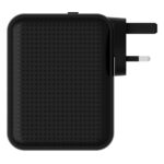HYPER HyperJuice 145W GaN PD 3.1 USB-C Charger with 4 Ports & UK/EU/US/ANZ Plugs Black