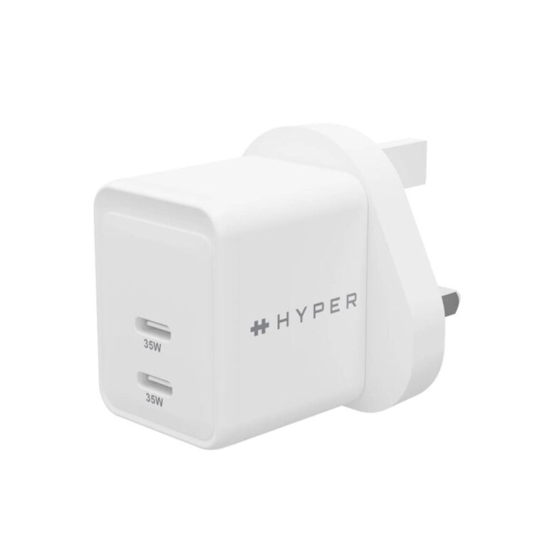 Hyper HyperJuice 35W USB-C Indoor Fast Charger with Power Delivery and PPS, White